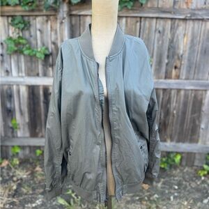 Unisex Green Bomber Jacket